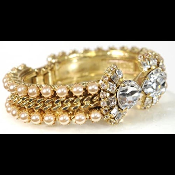 Rodrigo Otazu Crystal Pearl Chain Cuff from Sex in the City 2 - Picture 5 of 7